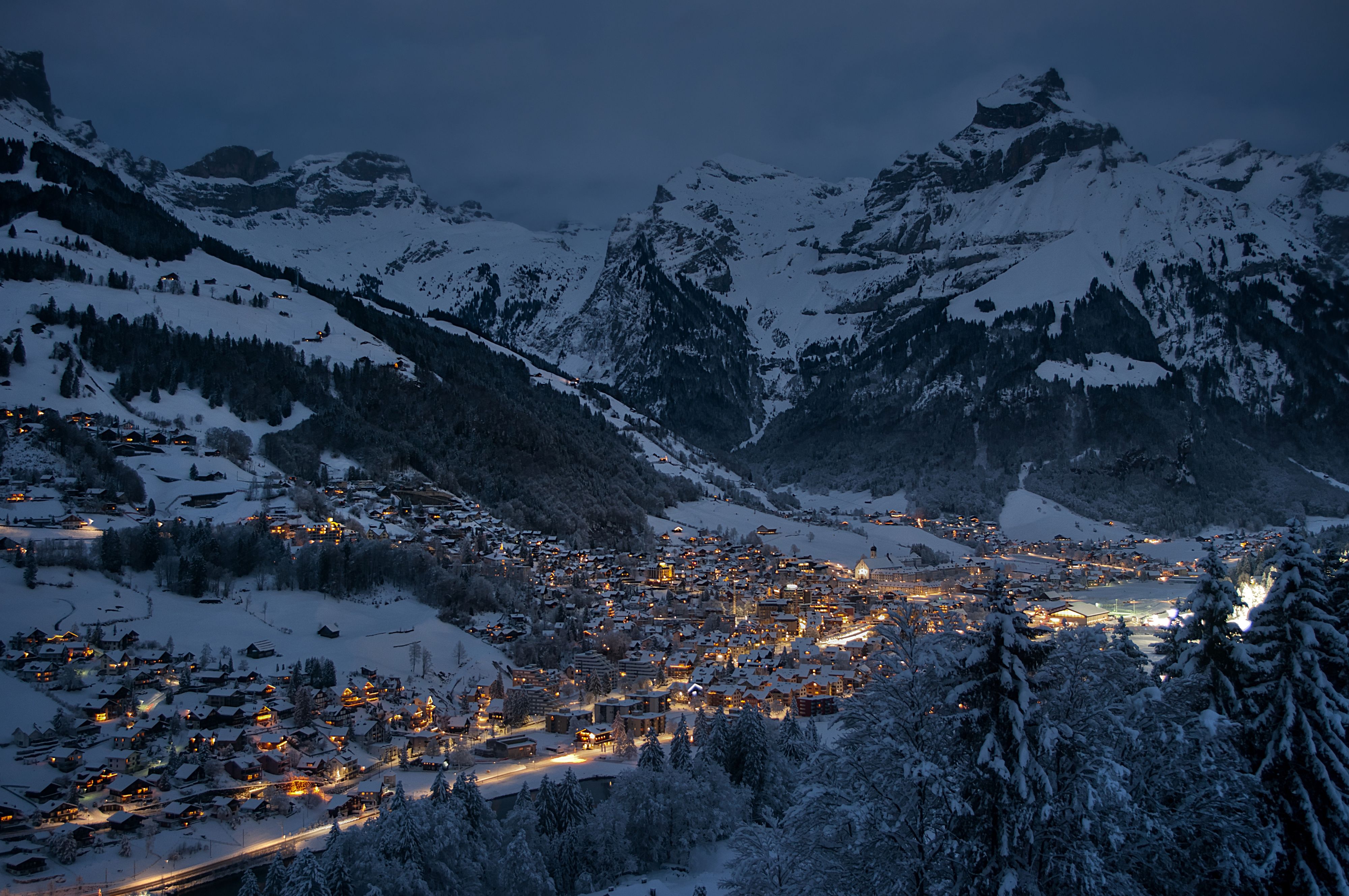 Night scene of the village / © Caroline Pirskanen and Engelberg-Titlis Tourismus AG